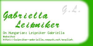 gabriella leipniker business card